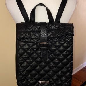 Kenneth Cole Reaction black quilted backpa…